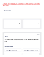 HCR 240 MODULE 2  EXAM QUESTIONS WITH VERIFIED ANSWERS 2025/2026,100%CORRECT
