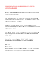 WGU EAQ  NUTRITION 341 QUESTIONS WITH VERIFIED ANSWERS 2025/2026,100%CORRECT