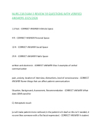 NURS 218 EXAM 3 REVIEW 59 QUESTIONS WITH VERIFIED ANSWERS 2025/2026,100%CORRECT