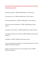 NSG 1520 FINAL EXAM REVISED 84 QUESTIONS WITH VERIFIED ANSWERS 2025/2026,100%CORRECT