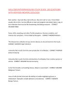 WGU C805 PATHOPHYSIOLOGY STUDY GUIDE  205 QUESTIONS WITH VERIFIED ANSWERS 2025/2026,100%CORRECT