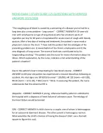 PATHO EXAM 1 STUDY GUIDE 125 QUESTIONS WITH VERIFIED ANSWERS 2025/2026,100%CORRECT