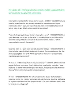 PN NCLEX 6TH EDITION MENTAL HEALTH EXAM 148 QUESTIONS WITH VERIFIED ANSWERS 2025/2026