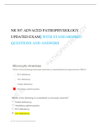 NR 507 ADVACED PATHOPHYSIOLOGY