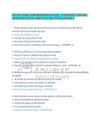 NR 302 FINAL COMPREHENSIVE EXAM | CURRENTLY TESTING QUESTIONS WITH COMPLETE SOLUTIONS GRADE A