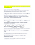 WEST COAST EMT BLOCK 1 2025 UPDATED EXAM CURRENTLY TESTING (SOLVED)