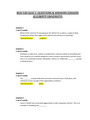 BUSI 520| Liberty University| Quiz 1. Questions & Answers (Graded A)