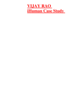 VIJAY RAO  iHuman Case Study