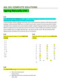 ASL 101 COMPLETE SOLUTIONS Signing Naturally Unit 1