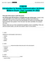 COM100 Introduction to Human Communication At-Home Midterm Exam - Part 1-graded A+-2022