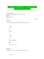 BIOL 133-Exam 4- Chapters 16-20-with verified answers-2022