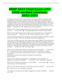 NRNP 6531 Final Exam-with 100% verified solutions-2022-2023