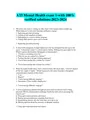 ATI MENTAL HEALTH EXAMS-10 Different versions-2024-2025