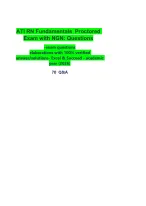 ATI RN Fundamentals  Proctored Exam with NGN- Questions     -exam questions