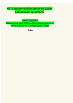 ATI comprehensive predictor exam actual exam questions      -exam questions  elaborations with 10