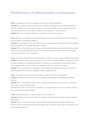 Definitions of abnormality evaluations