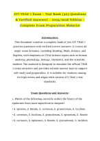 ATI TEAS 7 Exam – Test Bank (303 Questions & Verified Answers) – 2025/2026 Edition – Complete Exam