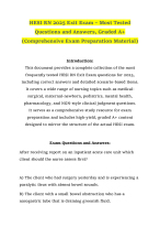 HESI RN 2025 Exit Exam – Most Tested Questions and Answers, Graded A+ (Comprehensive Exam Prep