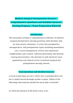Medical-Surgical Perioperative Practice – - DocMerit