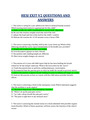 HESI EXIT V2 QUESTIONS AND ANSWERS