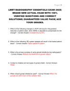 LMRT-RADIOGRAPHY ESSENTIALS EXAM 2025|  BRAND NEW ACTUAL EXAM