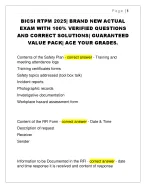 BICSI RTPM 2025| BRAND NEW ACTUAL  EXAM WITH 100% VERIFIED QUESTIONS  AND CORRECT SOLUTIONS