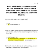 BCAT EXAM TEST 2025| BRAND NEW  ACTUAL EXAM WITH 100% VERIFIED  QUESTIONS AND CORRECT SOLUTIONS|