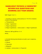 NAGELHOUT PHYSICS & CHEMISTRY  REVIEW 2026 QUESTIONS AND  ANSWERS| ACE YOUR GRADES.
