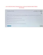ATI RN NUTRITION PROCTORED 2023 EXAM ALL QUESTIONS