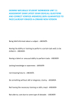 SIGNING NATURALLY STUDENT WORKBOOK UNIT 11  ASSESSMENT EXAM LATEST EXAM 2024|ALL QUESTIONS AND CORR