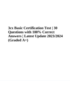 3cx Basic Certification Test | 30 Questions with 100% Correct  Answers | Latest Update 2023/2024  (