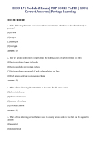 BIOD 171 Module 2 Exam | TOP SCORE PAPER | 100%  Correct Answers | Portage Learning