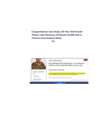 Comprehensive Case Study: 60-Year-Old Female Patient with Shortness Of Breath (CLASS 6550) WEEK #4