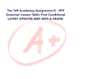 The Tefl Acady Assignment B - PPP Grammar Lesson Table: First ...