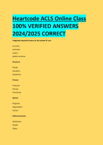 Heartcode Acls Online Class 100 Verified Answers 2024 2025 Correct Docmerit Heartcode Acls Online Class 100 Verified Answers 2024 2025 Correct Docmerit