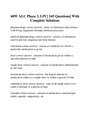 68W ALC Phase 3, LPC| 345 Questions| With Complete Solutions