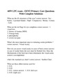 68W LPC exam - EENT Primary Care Questions With Complete Solutions