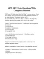 68W LPC Tests Questions With Complete Solutions