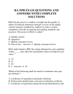 RA 9298 EXAM QUESTIONS AND ANSWERS WITH COMPLETE SOLUTIONS - DocMerit