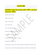 ASVAB math formulas with 100% correct answers 2023 - DocMerit