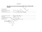 Ohio Written Driving Test With Questions And 100%  DETAILED SURE ANSWERS
