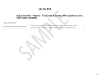 AQA Economics - Paper 2 - The Global Economy With Questions And 100% SURE ANSWERS
