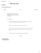 NFHS FINAL TEST Flashcards _ QUESTIONS & ANSWERS VERIFIED 100- CORRECT ...