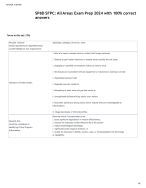 SPēD SFPC_ All Areas Exam Prep 2024 with 100- correct answers. - DocMerit