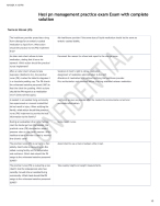 Hesi pn management practice exam Exam with complete solution