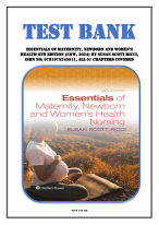 Test Bank for Essentials of Maternity, Newborn and Women's Health 6th Edition (LWW, 2024) by Susan