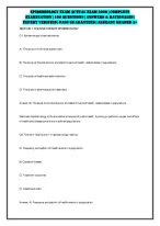 EPIDEMIOLOGY EXAM ACTUAL EXAM 2026 | COMPLETE EXAMINATION | 100 QUESTIONS | ANSWERS & RATIONALES