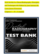 TEST BANK For Dental Radiography: Principles and Techniques 6th Edition by Joen Iannucci