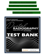 TEST BANK For Dental Radiography: Principles and Techniques 6th Edition by Joen Iannucci & Laura