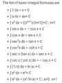 Basic integral formula